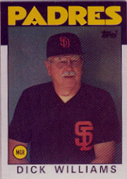 1986 Topps Baseball Cards      681     Dick Williams MG